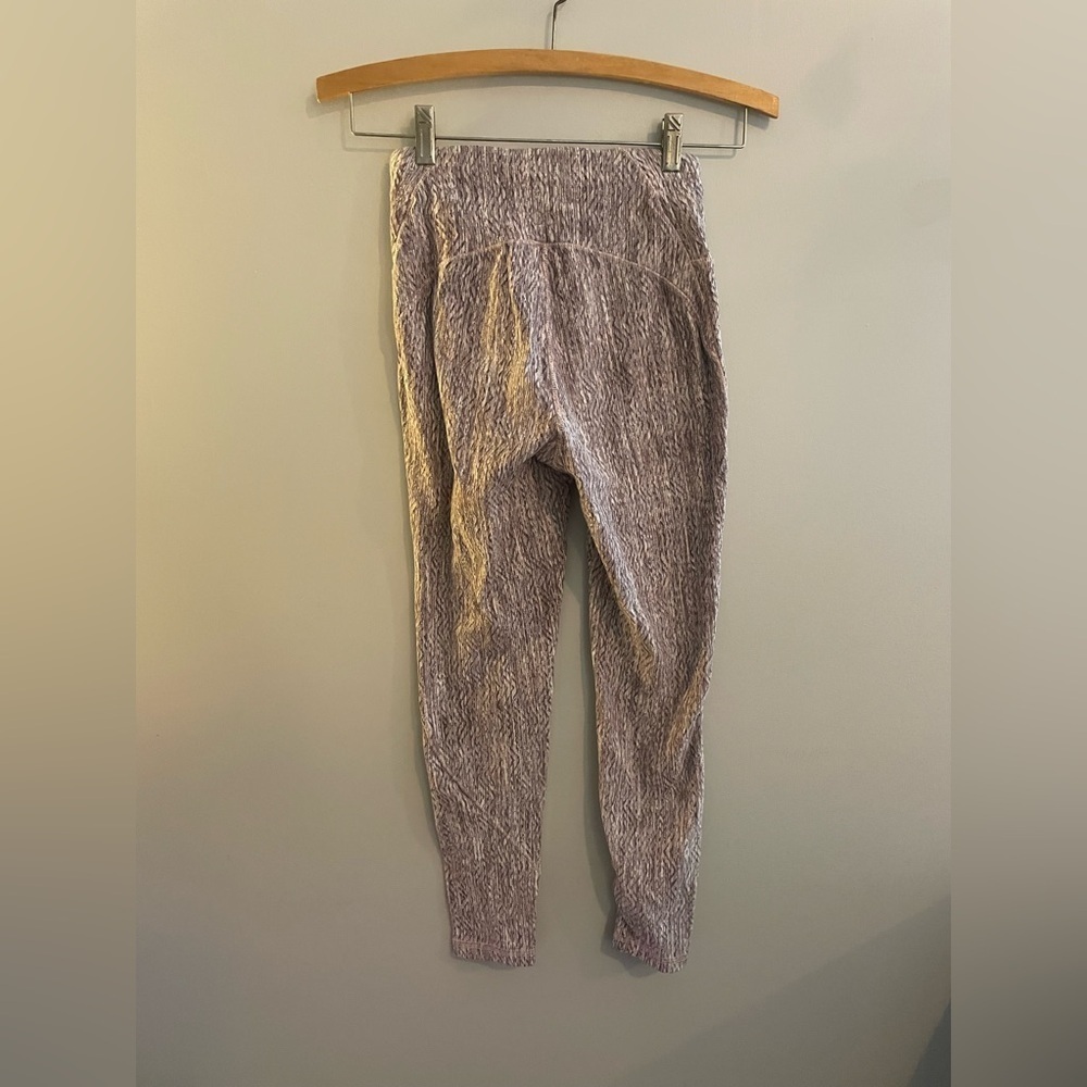 CALIA by Carrie Underwood Pink and Brown Leggings with Waistband Zipper Pocket - Picture 4 of 6